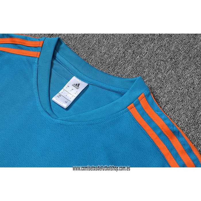 Chandal del Manchester United 22-23 Manga Corta Azul - Pantalon Corto